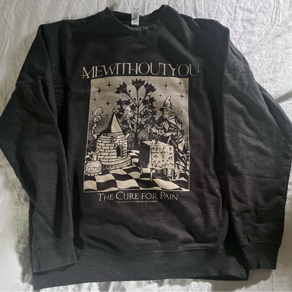 mewithoutYou “The Cure For Pain” crew neck in gray (medium) unisex band shirt